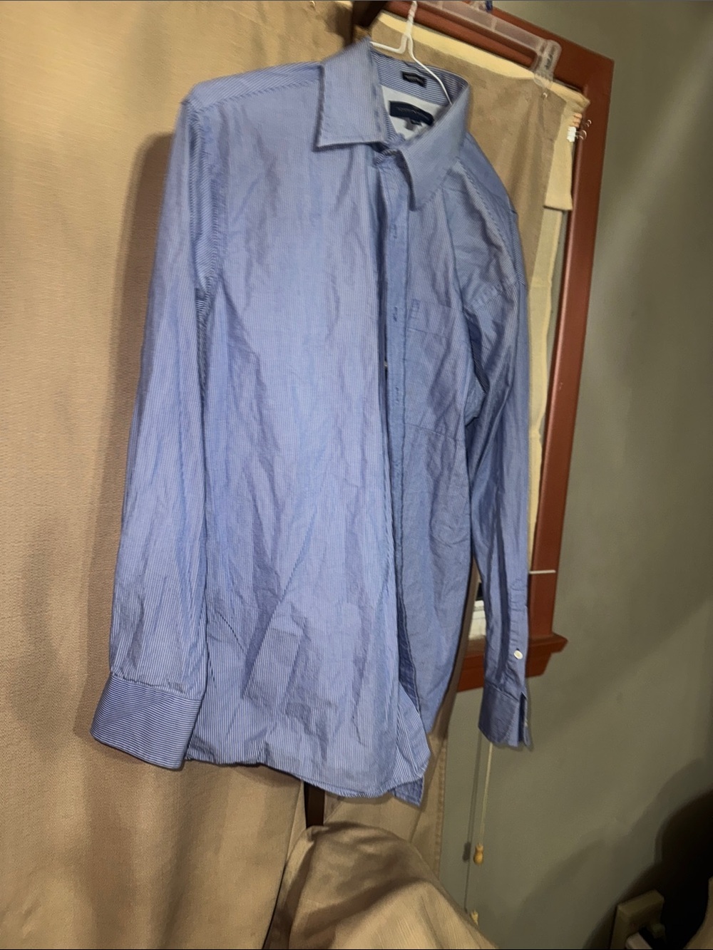 Tommy Hilfiger Light Blue Striped Dress Shirt
